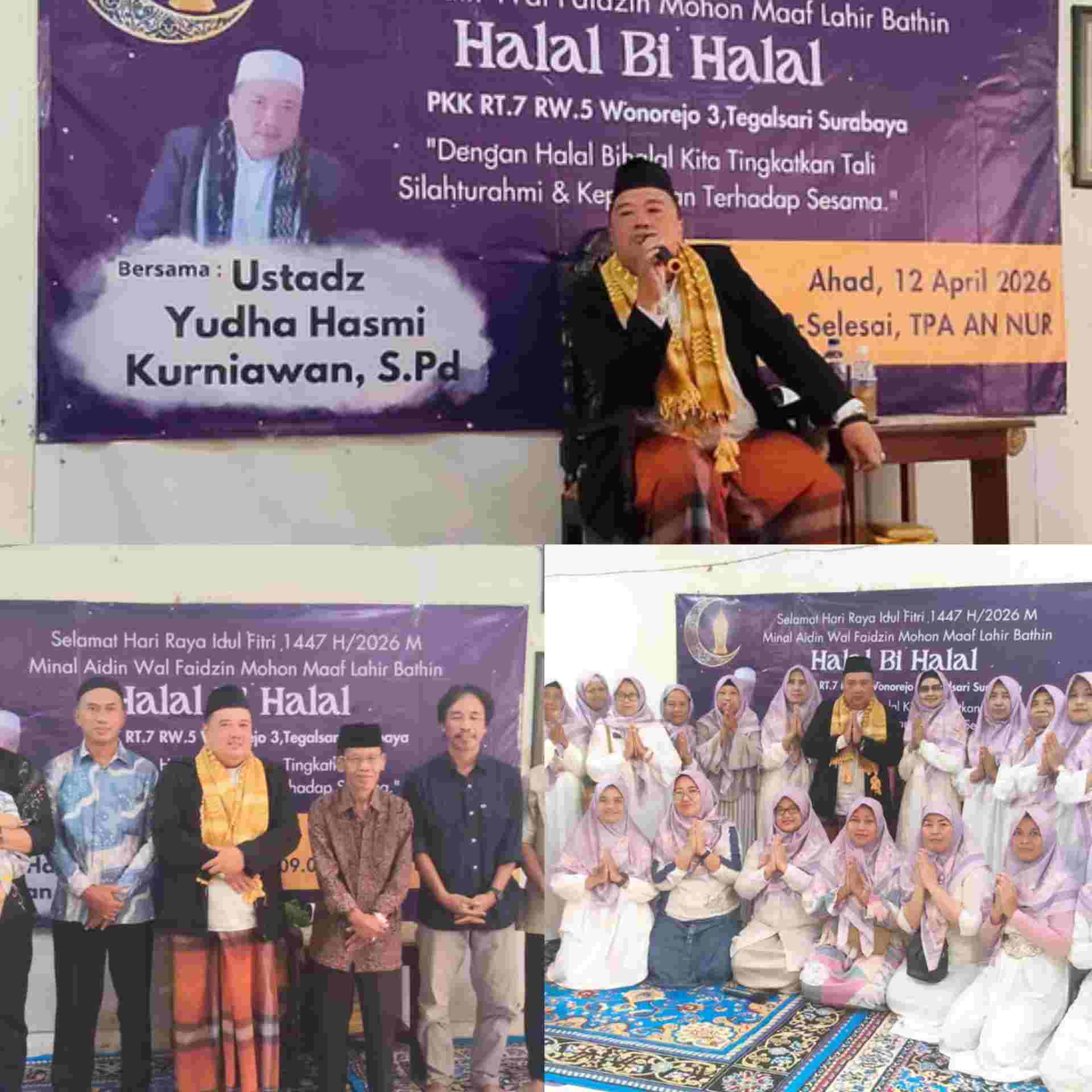 Halal Bihalal PKK RT 7 RW 5 Wonorejo Digelar di TPA An Nur, Perkuat Silaturahmi dan Kepedulian Sosial