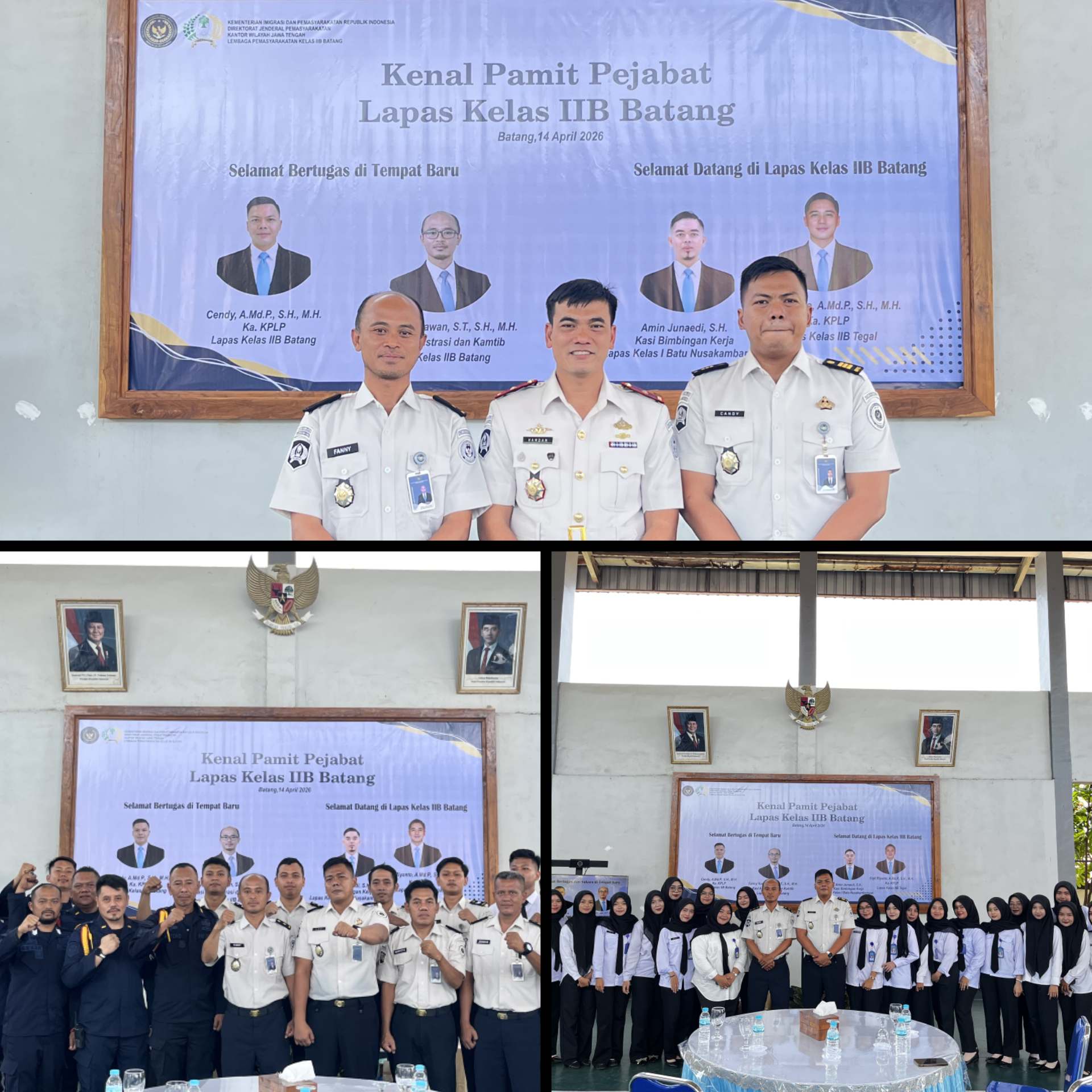 Perkuat Lini Manajerial, Lapas Batang Gelar Pelantikan dan Pisah Sambut Ka. KPLP serta Kasi Kamtib