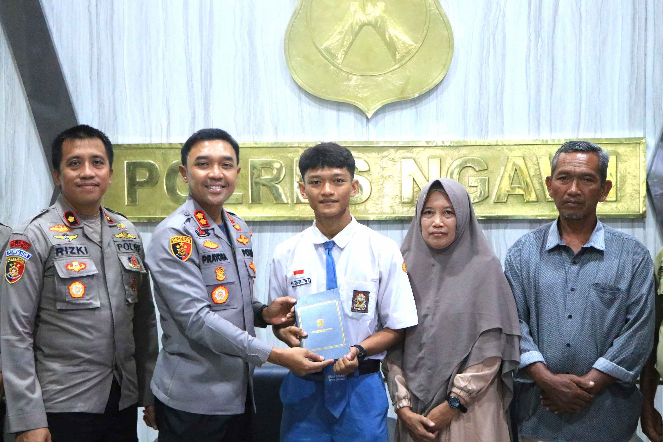 Polres Ngawi Apresiasi dan Dukung Pesilat Muda Berlaga di Kejuaraan Dunia
