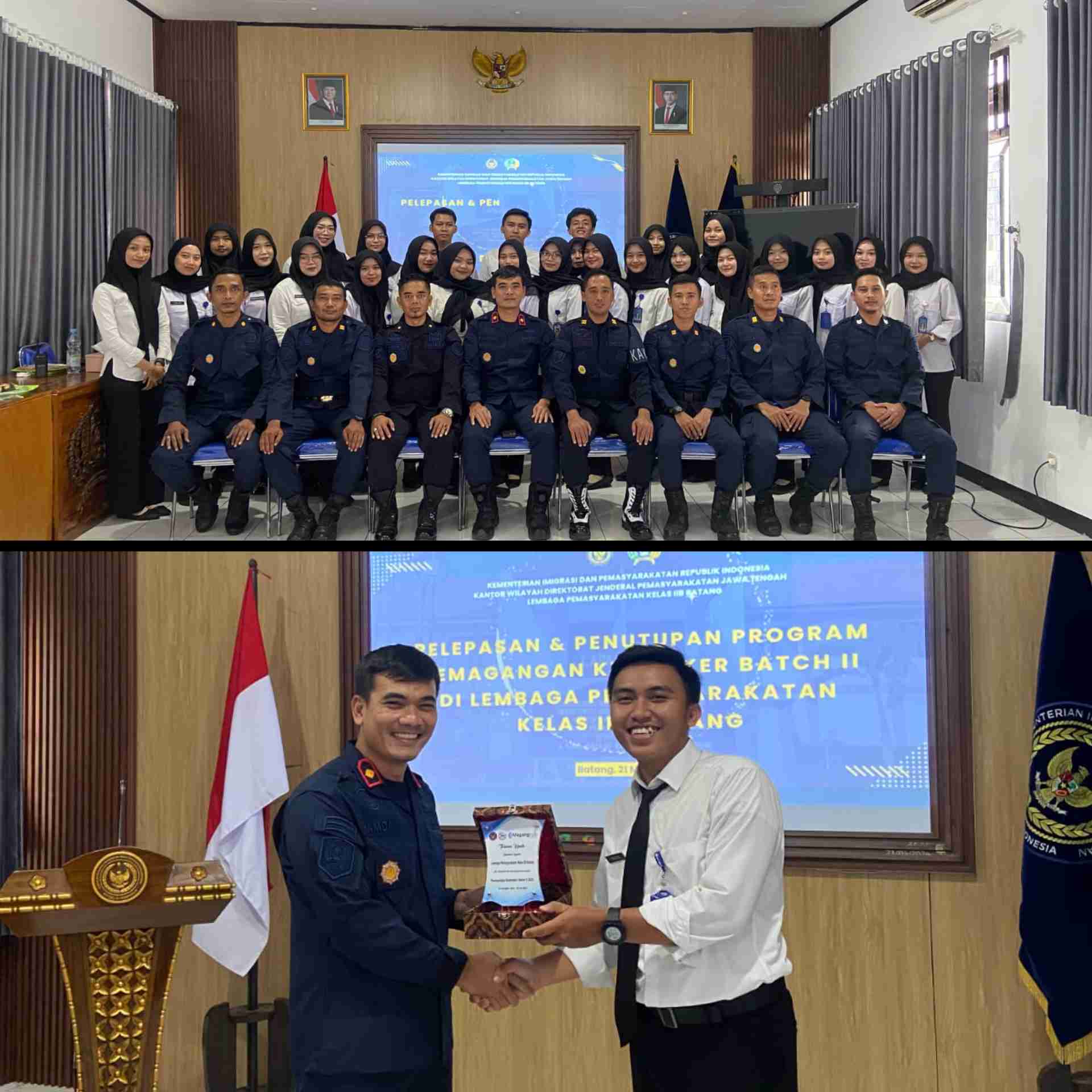 Selesai Masa Bakti, Lapas Batang Resmi Lepas Peserta Program Pemagangan Kemenaker Batch 2